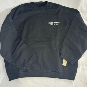 Essentials Fear of God Black Crewneck Men's Sweater Size XL #76